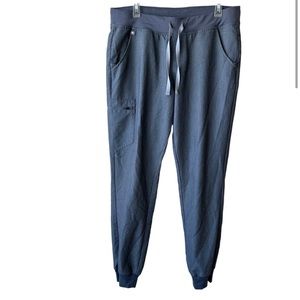 Figs High Waisted Zamora Jogger Scrub Pants Gray Women's LT Large Tall